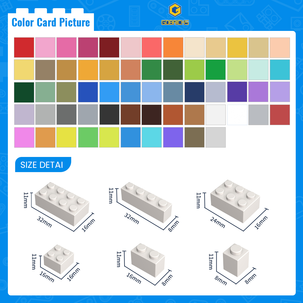Gobricks 50pcs 3001 MOC Access – Tech Accessories To Gift recenzja i cena