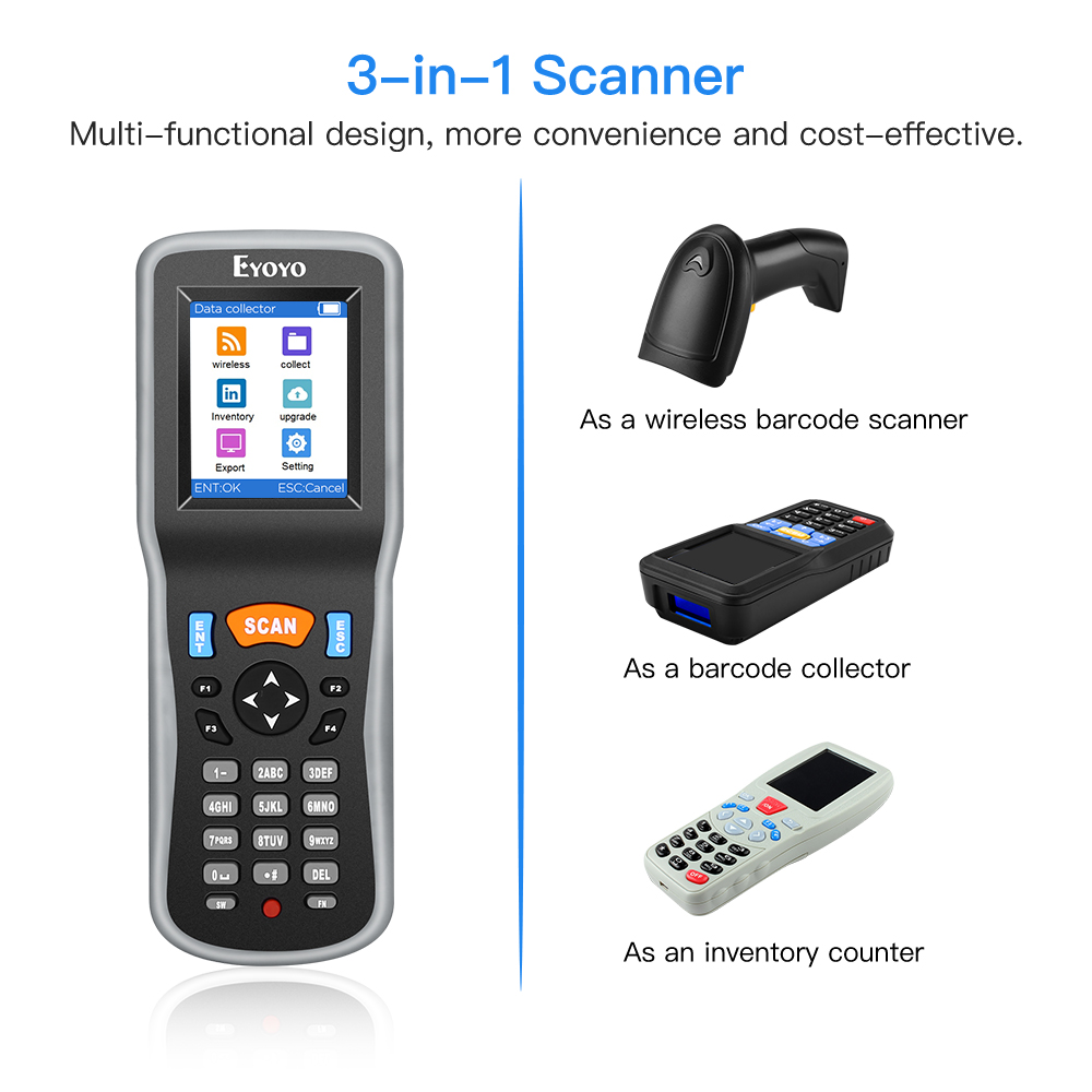 Eyoyo 1D Wireless Barcode Scan – Document Scanner Portable recenzja i cena