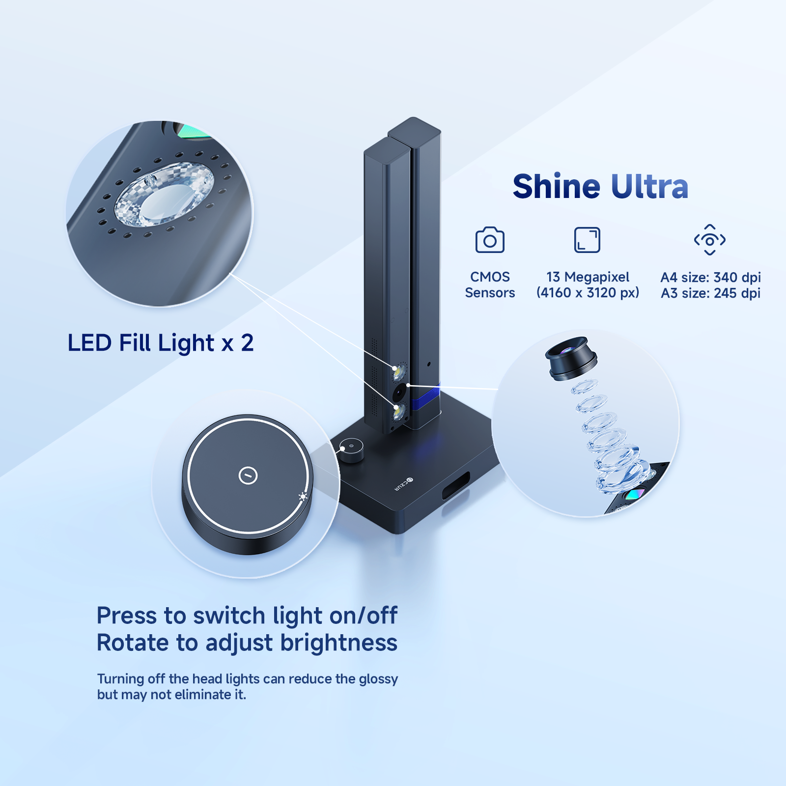 CZUR Shine Ultra Portable 13MP – Document Scanner Portable recenzja i cena
