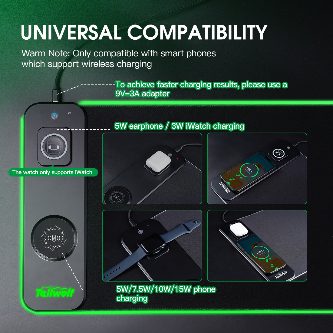 15W Fast Wireless Charging Mou – Mouse Charging Pad recenzja i cena