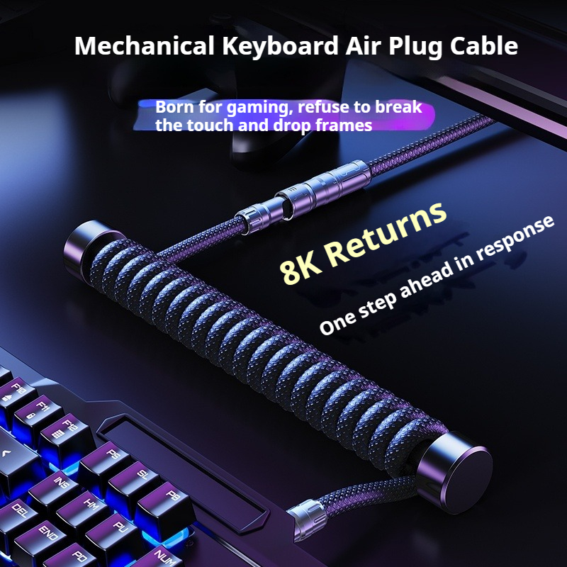 Eary 1.2m Coiled Keyboard Cabl – Tech Gaming Accessories recenzja i cena
