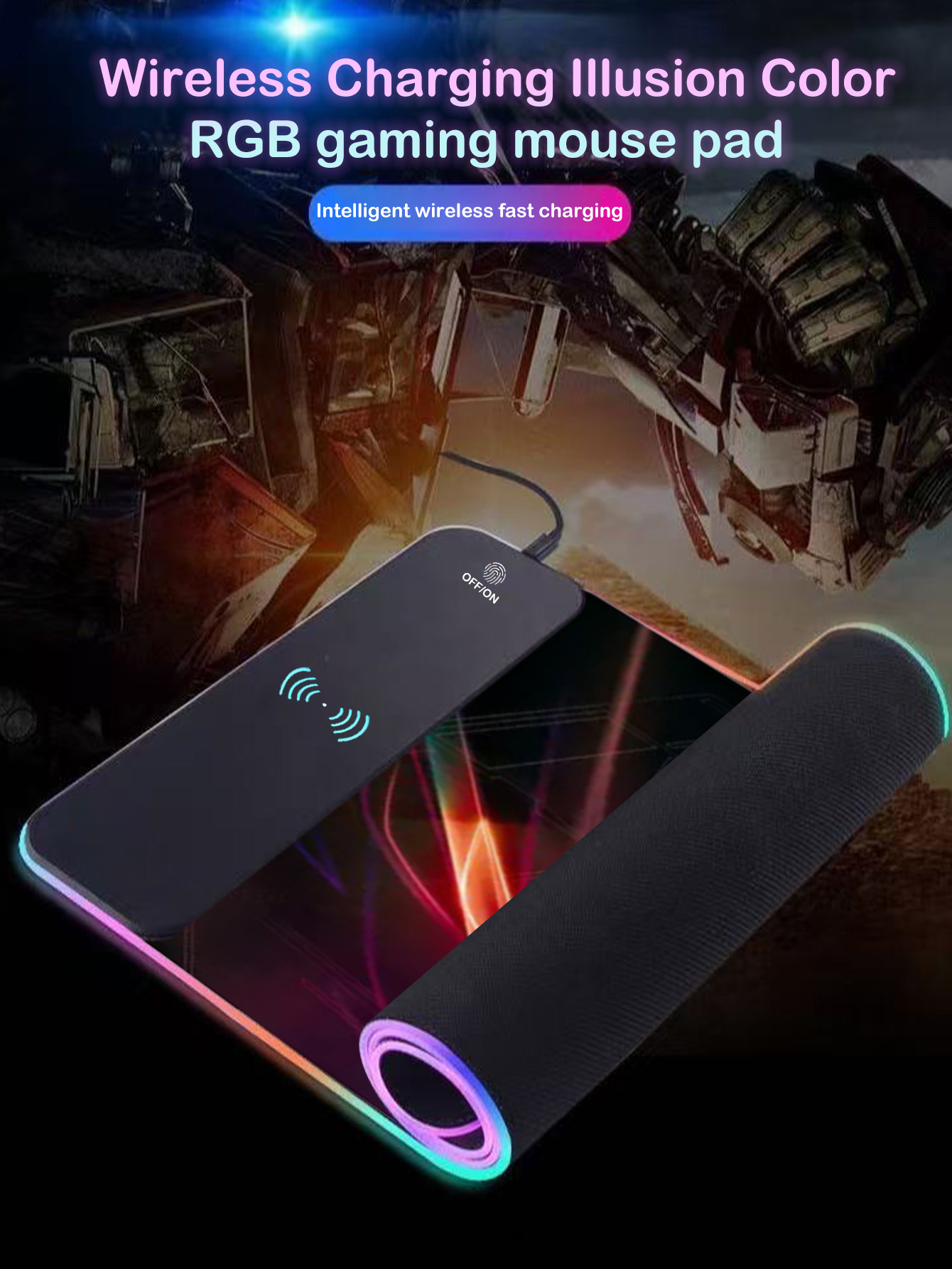 RGB Illuminated Multi - functi – Mouse Charging Pad recenzja i cena