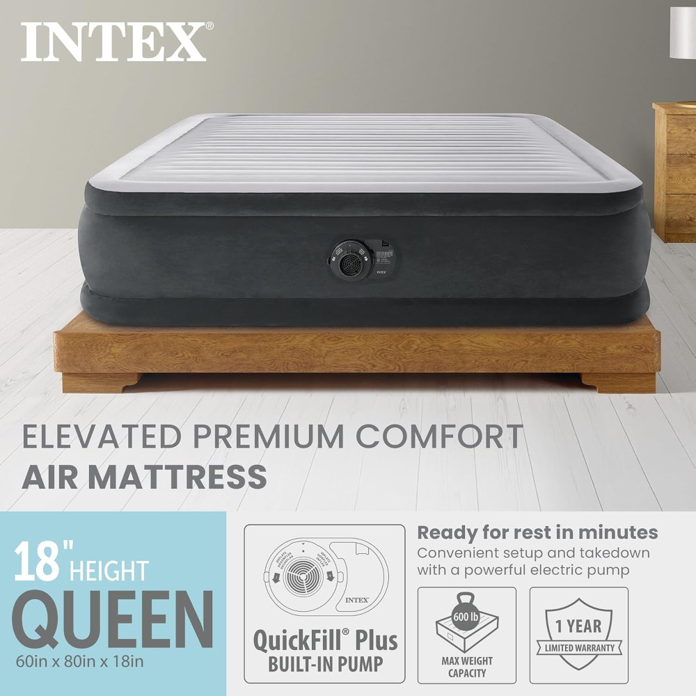 Queen Air Mattress with Built- – Tech Queen recenzja i cena