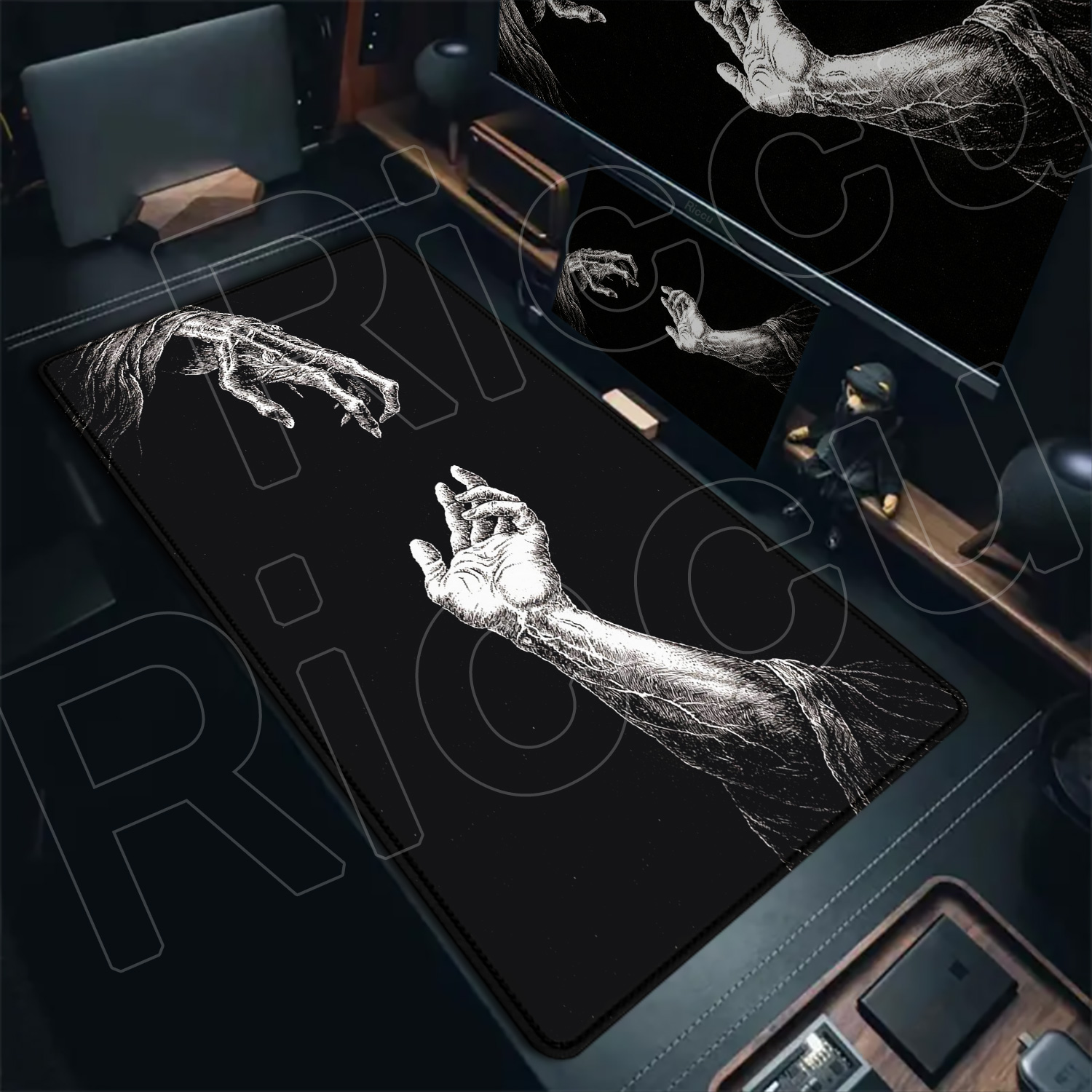HD Large Black White XXL Gothi – Tech Table Accessories recenzja i cena