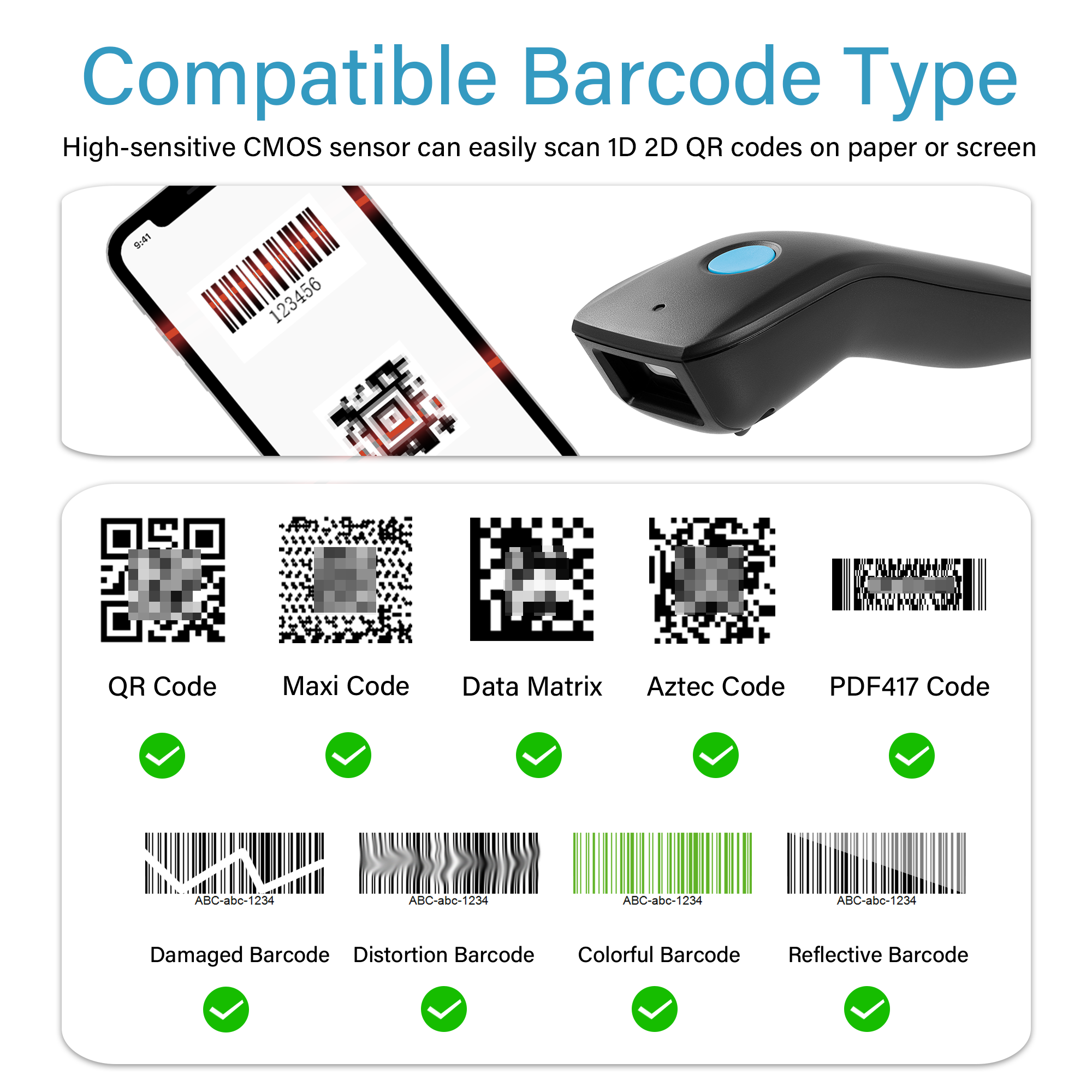 Mini 3 In 1 Bluetooth Barcode  – Document Scanner Portable recenzja i cena