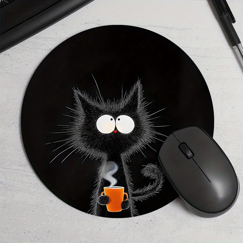 Black Cat Round Mouse Pad Dura – Tech Table Accessories recenzja i cena