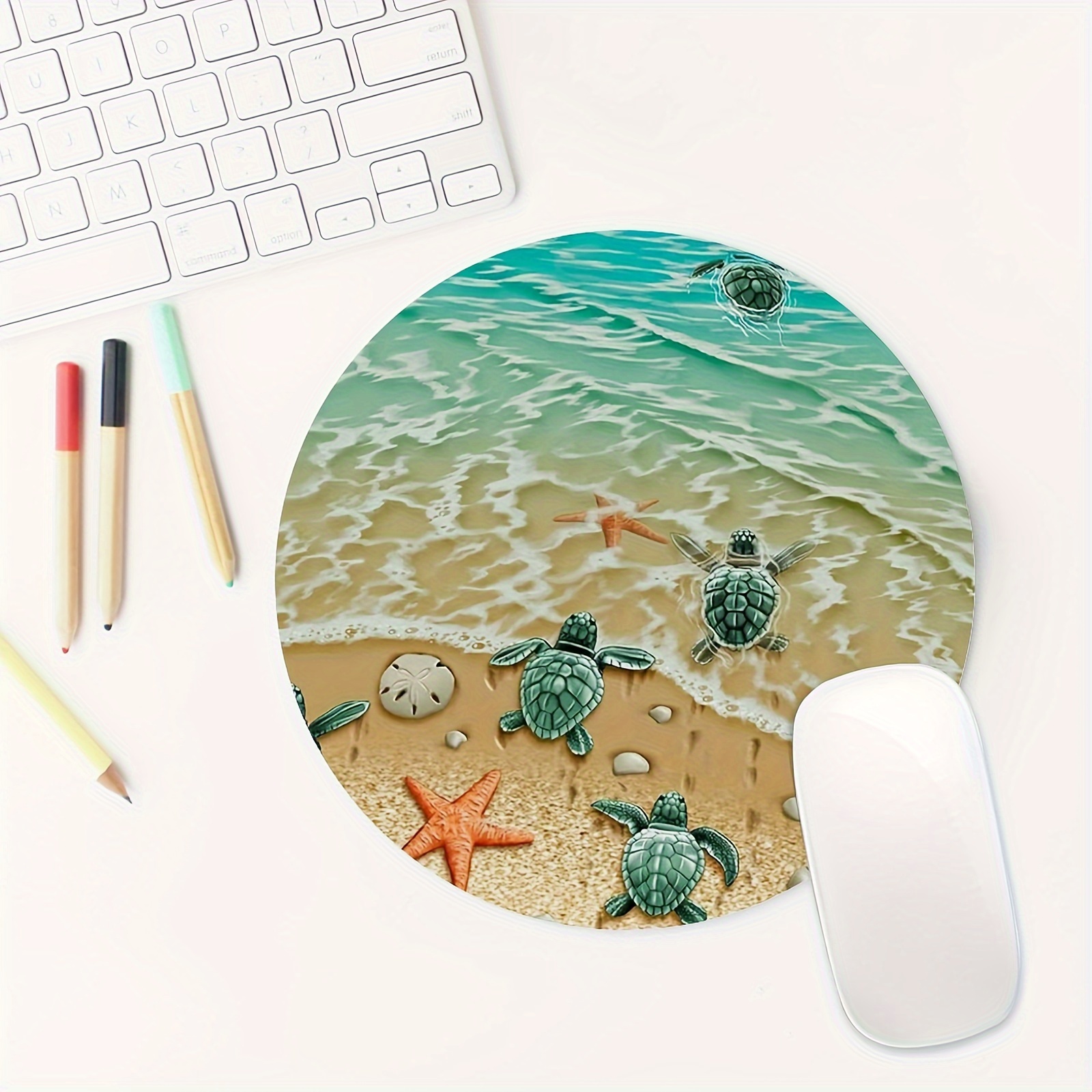 Adorable Turtle Starfish Round – Tech Table Accessories recenzja i cena
