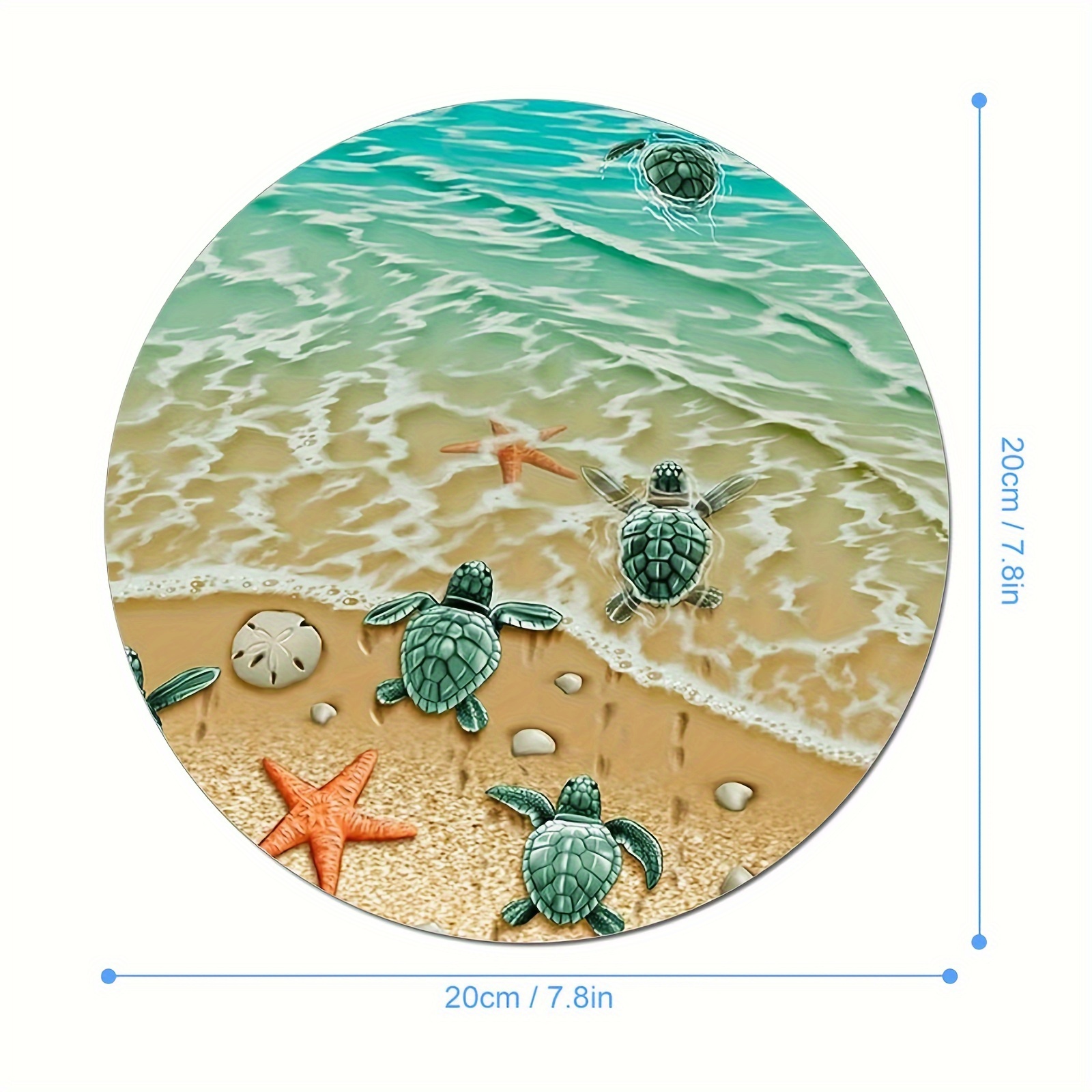 Adorable Turtle Starfish Round – Tech Table Accessories recenzja i cena